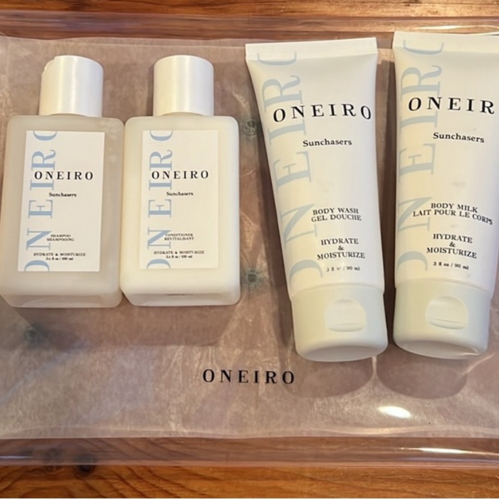 New in Pouch Oneiro Sunchasers | All Natural Travel Kit with Pouch NIP
